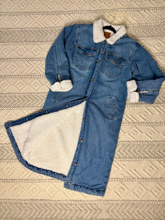 Vintage Long Denim Jacket